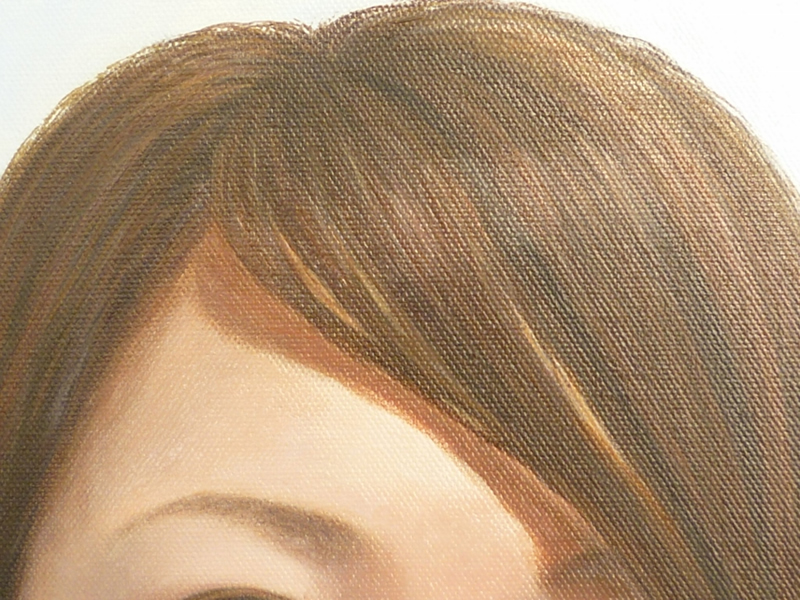 めのちゃんのお嬢様の肖像油彩画f6号